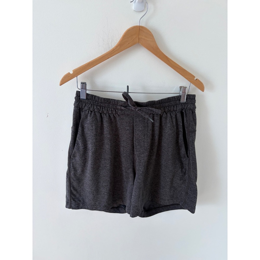 Lululemon Balancer Short 6 Heathered Black Charcoal Mens Medium LM7BCVS